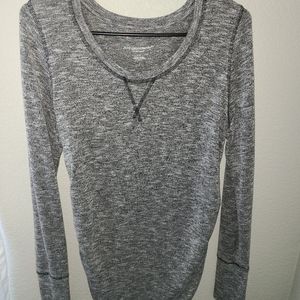 Womens long sleeve maternity grey tip, size small